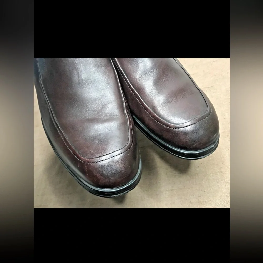 Rockport AdiPrene Men's Loafers Brown Leather Slip-On Casual Dress Size 13M